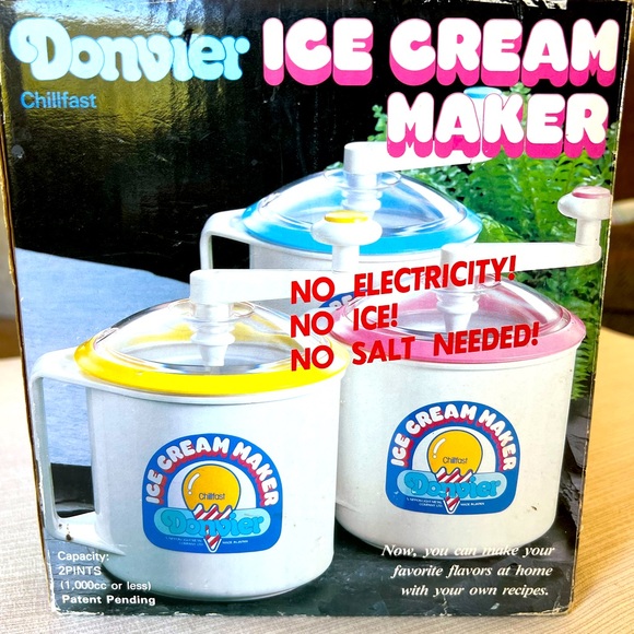 Donvier Kitchen Donvier Chill Fest 2 Pint Vintage Ice Cream Maker Poshmark